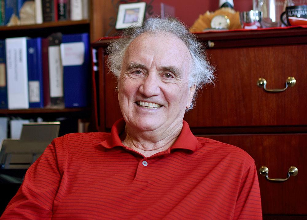 A portrait of Professor Walt Wolfram in his office in Tompkins Hall on Friday, Sept. 27, 2019. Professor Wolfram will be traveling to Harvard in November in order to be officially inducted into the American Academy of Arts and Sciences.