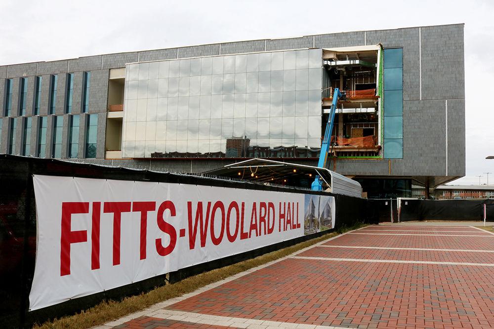 Construction on Centennial Campus is underway on Nov. 14. 2019 as NC State prepares for the Engineering Oval to be complete in the Summer of 2020. The Engineering Oval will be located in between Hunt Library and Engineering Building One and will support Civil, Construction, and Environmental Engineering research and excellence.