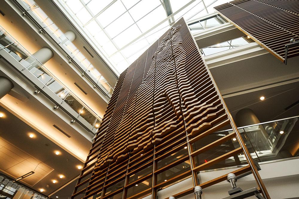 Talley Student Union shows off its stunning architecture on October 9, 2019. Talley was originally built in June of 1972, but didn't become the Student Union until it was later renovated in 2011. Its grand opening after its renovation was in June of 2015.