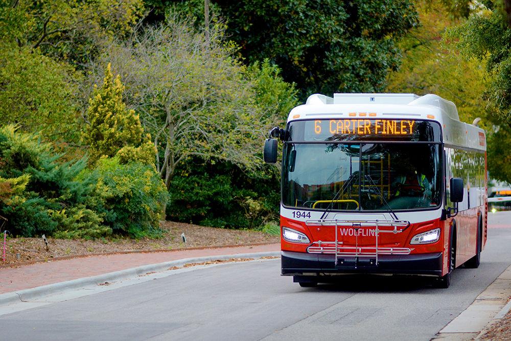 NC State's Wolfline buses provide transportation for students and the general public. The buses were produced to additionally provide transportation to football and basketball games at Carter Finley Stadium and PNC Arena.