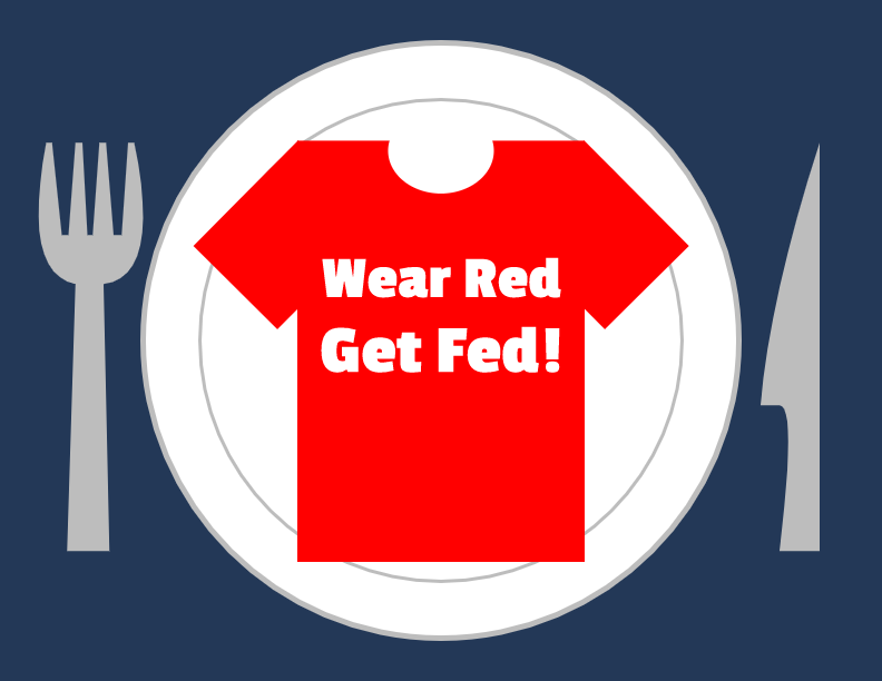 Wear Red, Get Fed gives incentive for school spirit