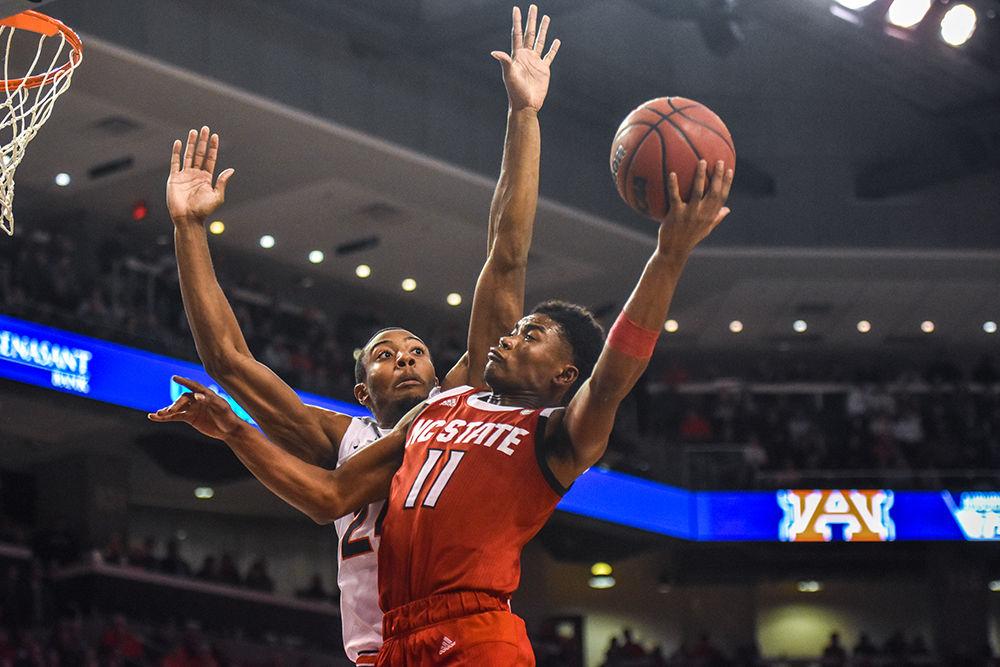 Senior guard Markell Johnson attempts a dunk against Auburn on Thursday, Dec. 19, 2019 at Auburn Arena in Alabama. Johnson went 6-11 from the field and totaled 17 points in the 79-73 loss to the Tigers.