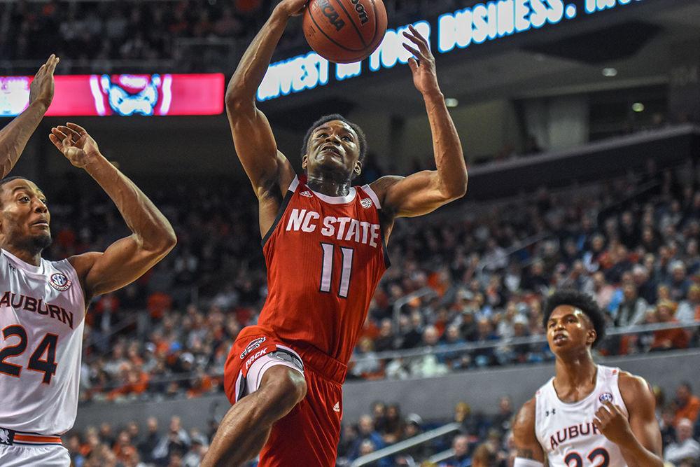 Senior guard Markell Johnson attempts a dunk against Auburn on Thursday, Dec. 19, 2019 at Auburn Arena in Alabama. Johnson went 6-11 from the field and totaled 17 points in the 79-73 loss to the Tigers.
