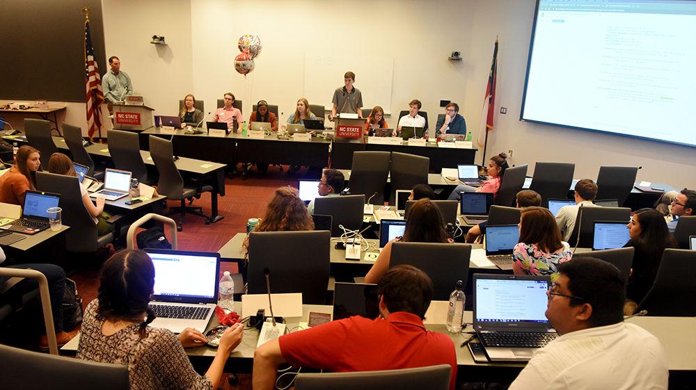 Student senate discusses student fees and other campus matters Wednesday, Oct. 2, 2019 in Talley Student Union. Student senate meets every other Wednesday.
