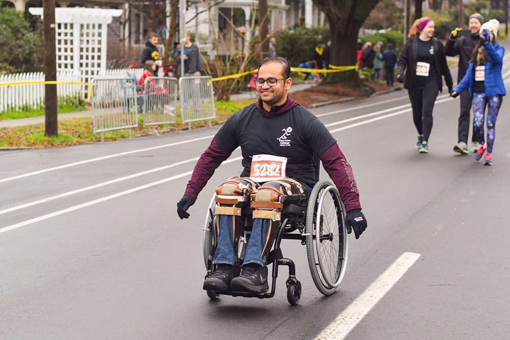 Sahir Patel competes in the Krispy Kreme Challenge on Saturday, Feb. 1, 2020 in Raleigh, NC. The Challenge benefits the UNC Children's Hospital.