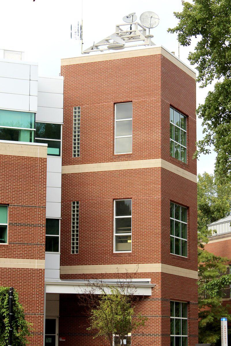 Research Building III houses the National Weather Service, which is located on Centennial Campus, Tuesday Aug. 27, 2019. Along with the NWS, this building also holds the State Climate Office of North Carolina and Industry Expansion Solutions. The NWS is a division of the National Oceanic and Atmospheric Administration, which provides weather and climate data for the nation.