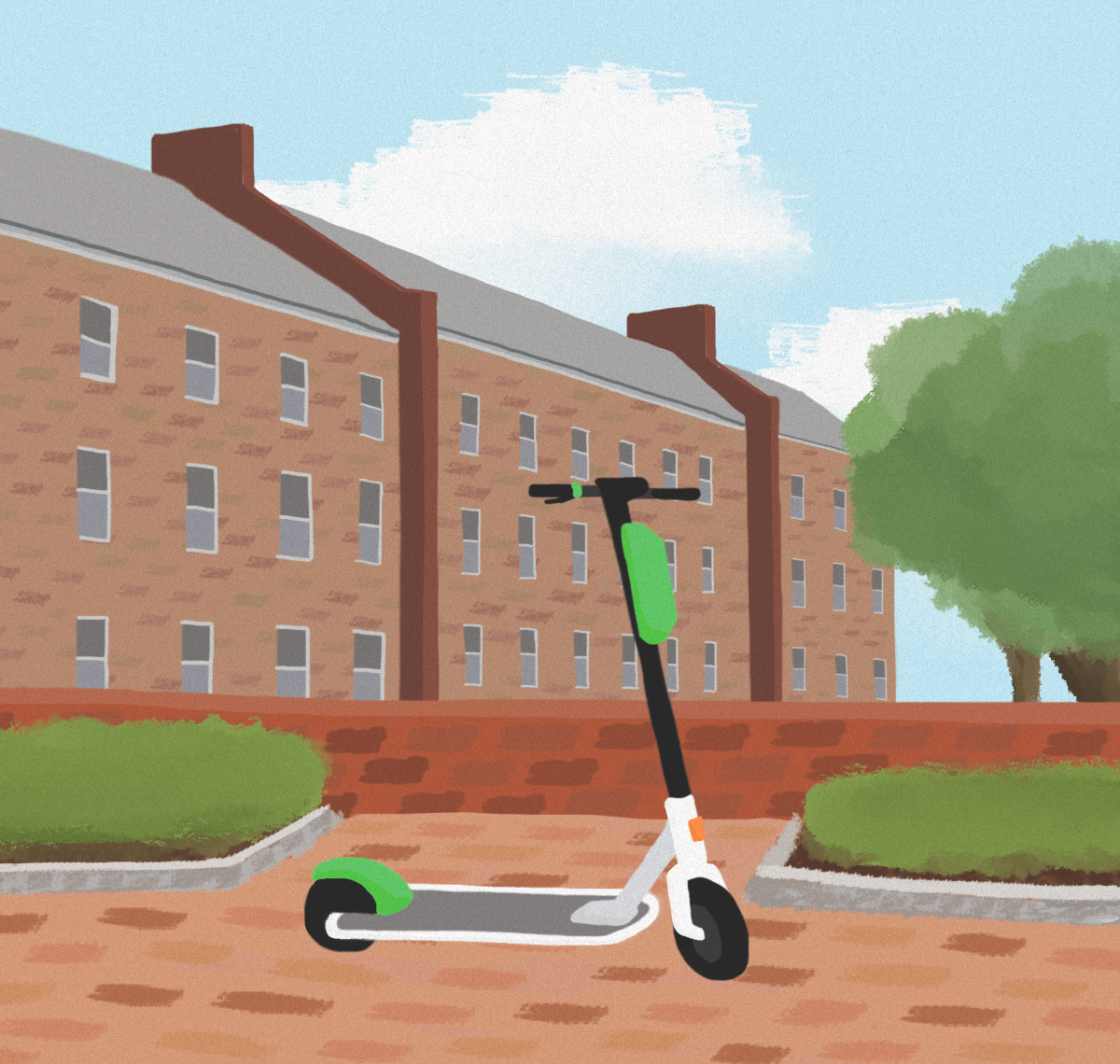lonely scooter graphic