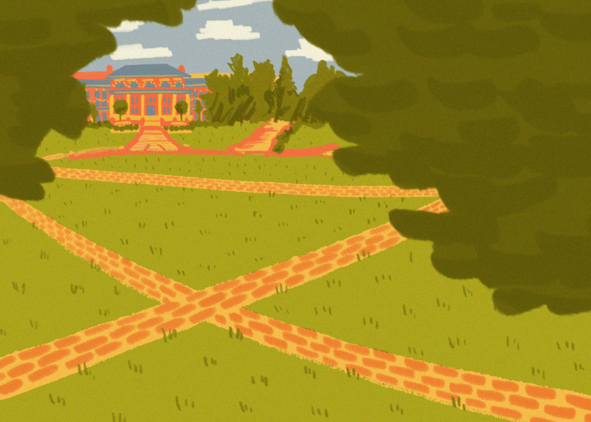 empty campus graphic