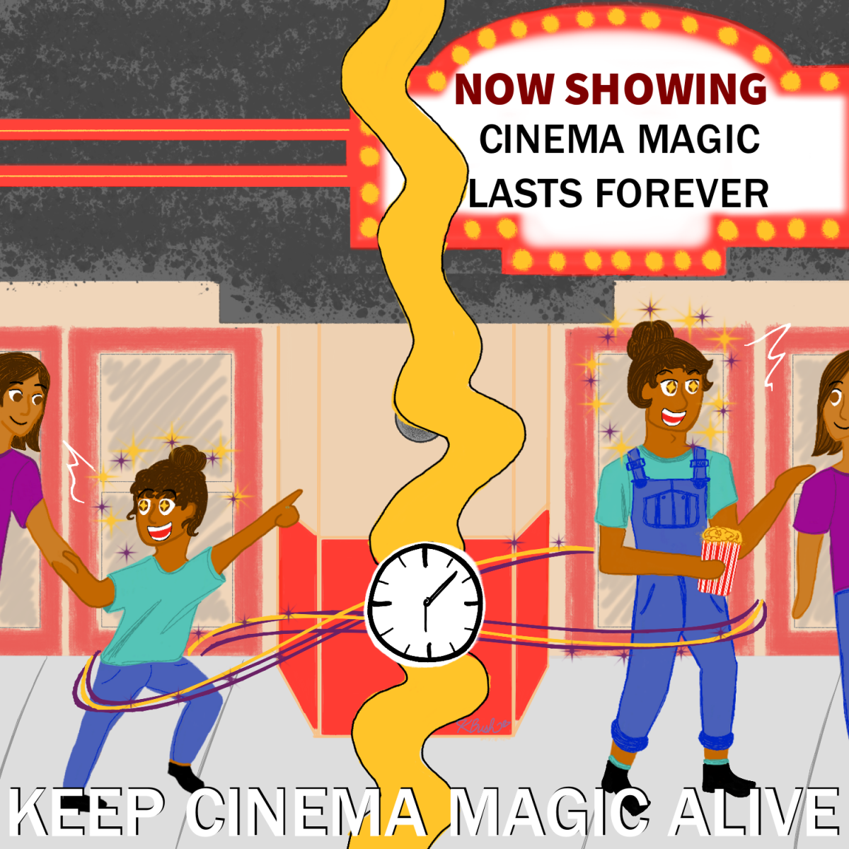 movie theater magic opinion column cartoon graphic