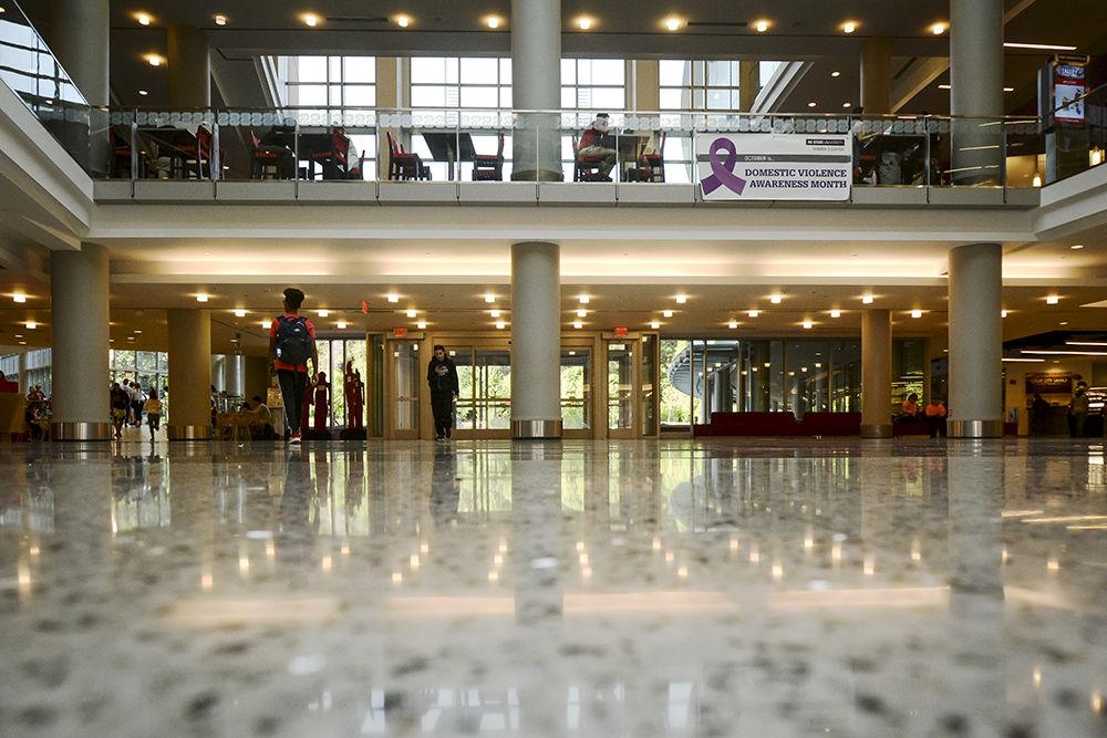 Talley Student Union shines its lights on October 9, 2019. Talley was originally built in June of 1972, but didn't become the Student Union until it was later renovated in 2011. Its grand opening after its renovation was in June of 2015.