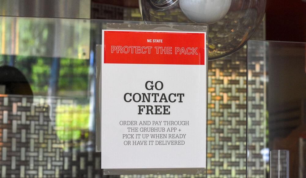 Students will have to order from Talley Student Union's restaurants via Grubhub and pick up their food.