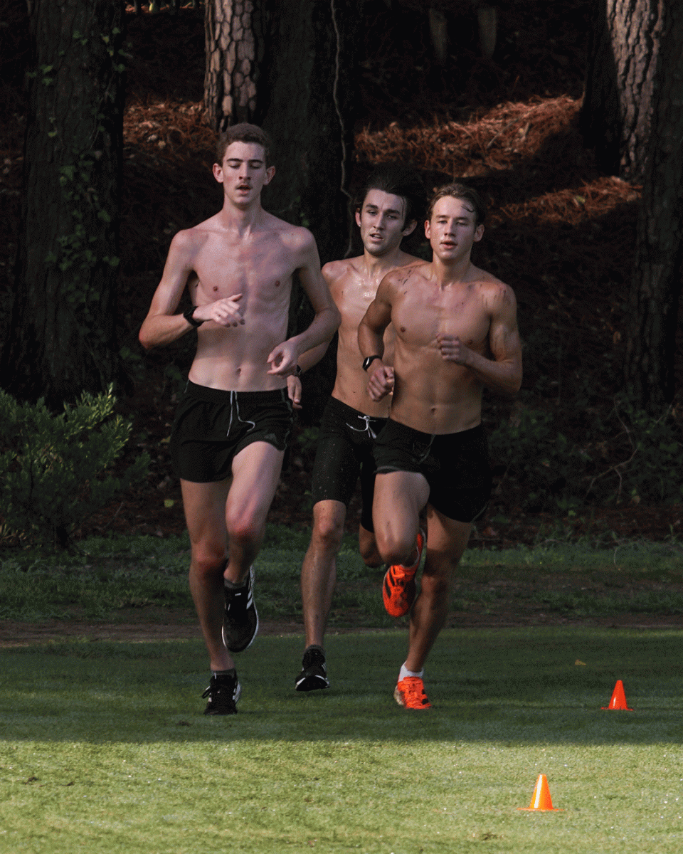 From left to right: Freshmen Ian Harrison, Jake Toomey, and Brett Gardner