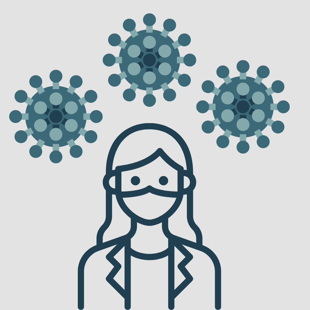 coronavirus mask girl graphic