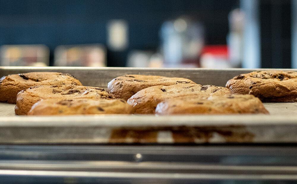 Cookies sit in a tray in the kitchen of 1887 Bistro on Wednesday, Sept. 23, 2020.