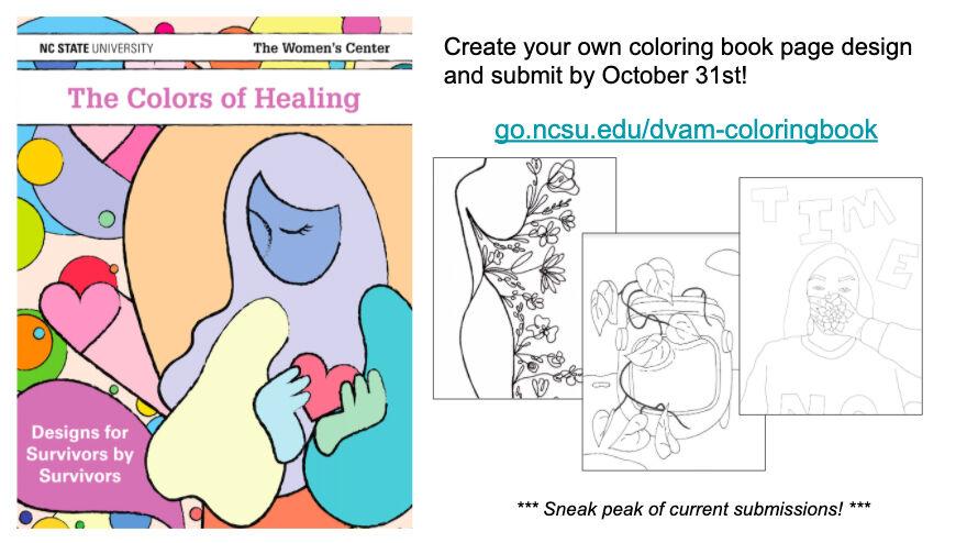 Women&#8217;s Center creates original coloring book in observance of Domestic Violence Awareness Month
