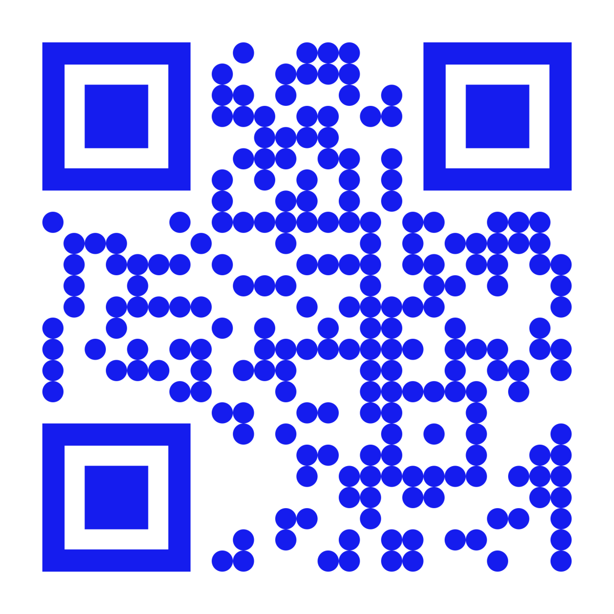 blue QR code