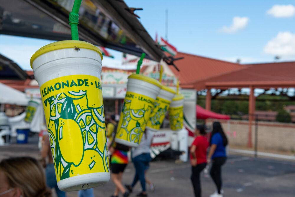 Lemonade cups are displayed at the NC State Fair Food days event on Wednesday, Oct. 21. 2020. The event was hosted from Oct. 15-25 at the fair grounds and featured over 20 food vendors.