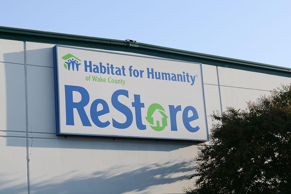 An exterior shot of the Habitat for Humanity of Wake County ReStore on Tuesday, Oct. 14th, 2020.