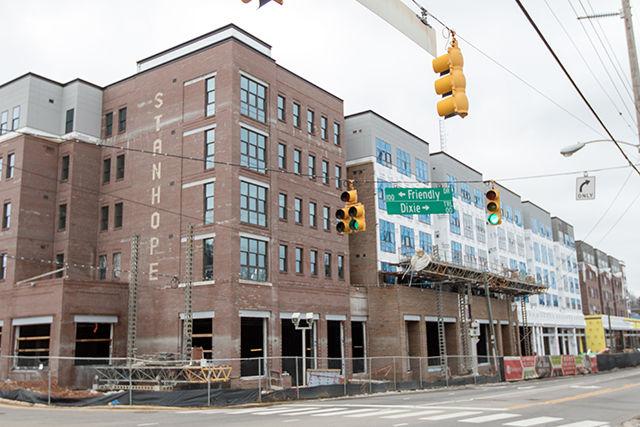 &#160;ben salama/archiveStanhope is a new student apartment and retail complex that houses 300 student apartments, a retail center that includes a CVS Pharmacy and a parking deck. The complex is built on the lot that had parking and vacant storefronts on the 3000 block of Hillsborough Street, between Concord Street and Friendly Drive.