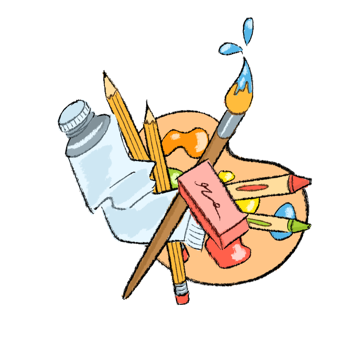 Art Supplies Graphic