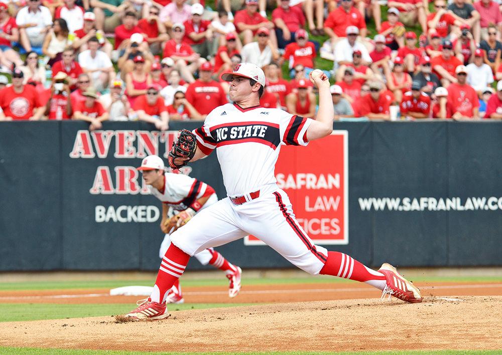 Sophomore starting pitcher Carlos Rodon throws out a pitch during the first round of the Raleigh super regional against Rice on Doak Field Saturday June 8, 2013. The Wolfpack defeated the Owls, 4-3.