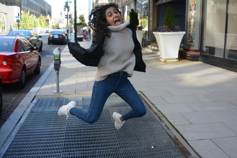 Technician News Editor Alicia Thomas poses for a picture in Washington D.C. on Nov. 1, 2019.