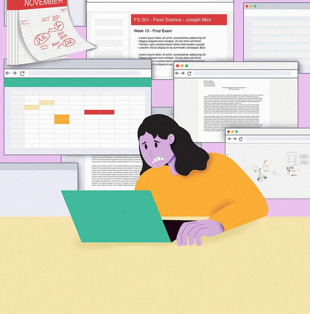 NC State students discuss stress during condensed semester