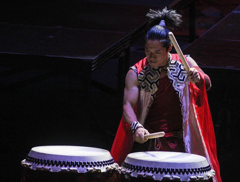 YAMATO- the Drummers of Japan perform in Stewart Theatre on Friday, Feb. 28, 2020. The program highlighted on the importance of the energy exchange between the drummers and the audience.