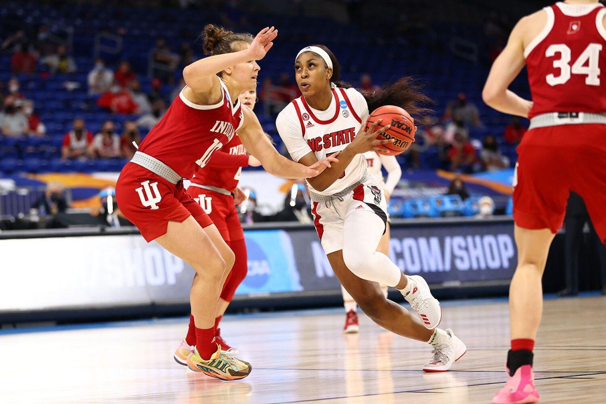 SAN ANTONIO, TX - MARCH 27: in the Sweet 16 at Alamodome on March 27, 2021 in San Antonio, Texas. (Photo by Justin Tafoya/NCAA Photos via Getty Images)