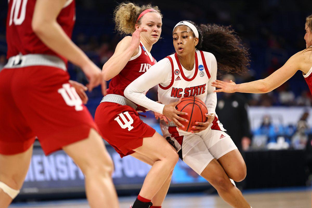 SAN ANTONIO, TX - MARCH 27: in the Sweet 16 at Alamodome on March 27, 2021 in San Antonio, Texas. (Photo by Justin Tafoya/NCAA Photos via Getty Images)