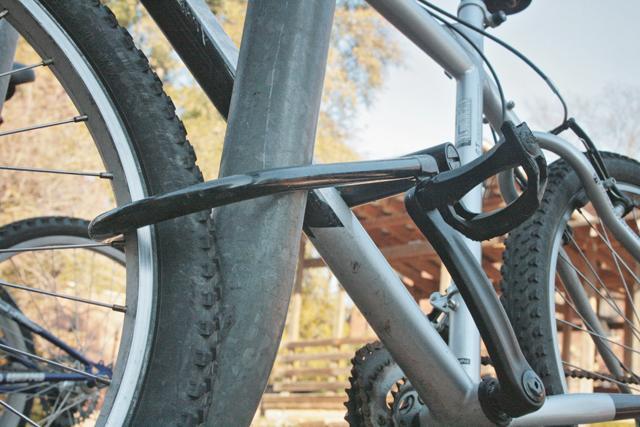 To discourage bike theft and to promote secure locking procedures of bicycles, Campus Police has instituted the &#8220;Bait Bike&#8221; program. Bait bikes are equipped with GPS units that help police catch people trying to steal bicycles around campus. Photo by Camilah Jennings