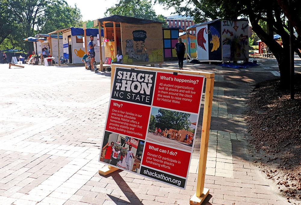 Shack-A-Thon takes place in the Brickyard on NC State's campus in Sept. 2019.&#160;