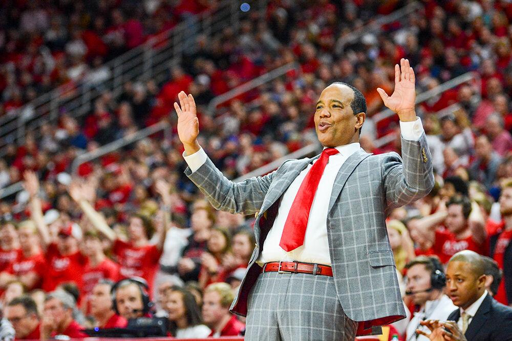 Head coach Kevin Keatts tells his players to keep their hands up after Funderburk was charged with a foul during the game versus the Florida State Seminoles on Saturday, Feb. 22, 2020 in PNC Arena. The Florida State Seminoles beat the NC State Wolfpack 67-61.