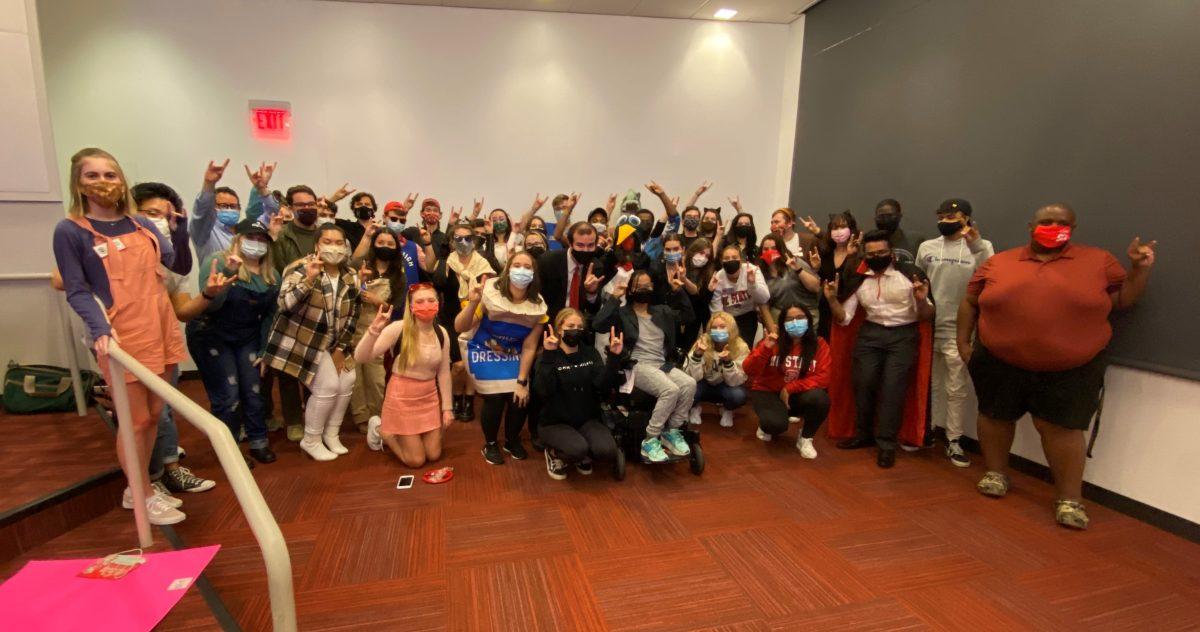 Student government officials dressed up for Senate-ween on Oct. 20.