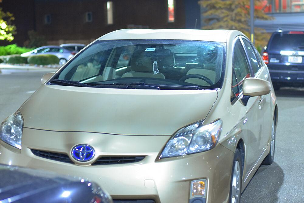 Toyota Prius sits in Student Health parking lot on Monday, Nov. 8, 2021.&#160;