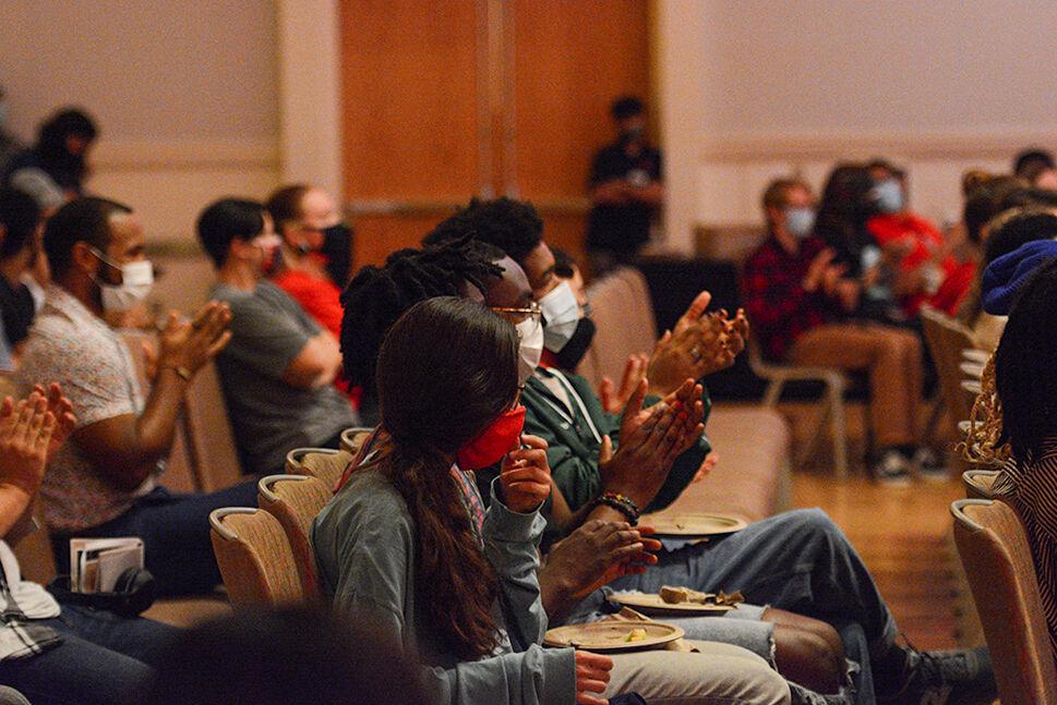 The audience applauds the Native performers at the Native American Heritage Month Cultural Show in Talley Student Union on Thursday, Nov. 18, 2021.