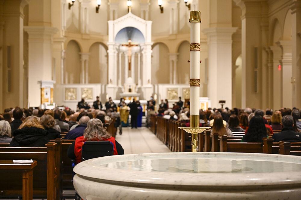 The American Spiritual Ensemble performs during an NC State LIVE presentation in The Holy Name of Jesus Cathedral on Thursday, Jan. 27, 2022. The ensemble has a mission to preserve and celebrate the American Negro spiritual.