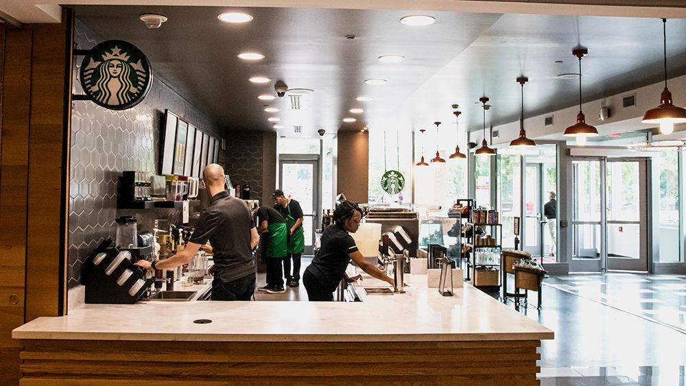 The newly renovated Starbucks at Talley Student Union opened back up on Monday, July 8th, 2019. The renovation added extra counter space to allow for larger service of customers and added the new Nitro Cold Brew Coffee station.