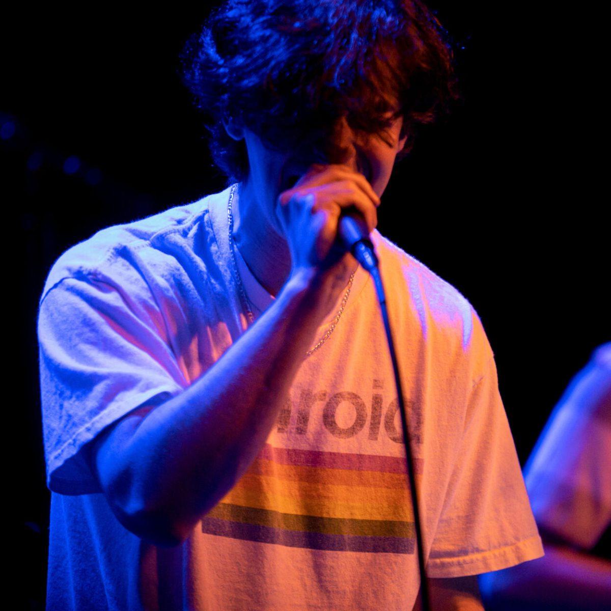 Alec O'Brien sings during Raygun Superstar's performance at Motorco Music Hall in Durham, NC, on Friday,&#160;April 29, 2022.
