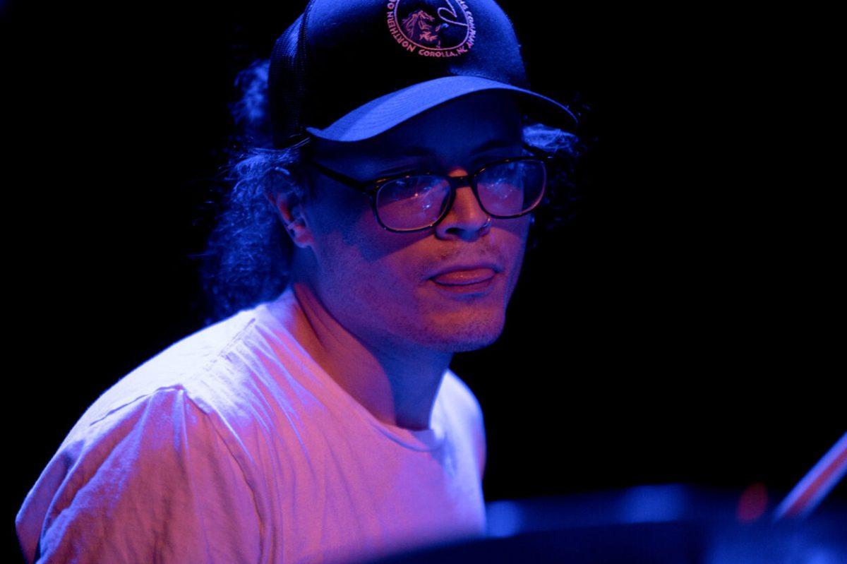 Alex Shoop plays the drums during Raygun Superstar's performance at Motorco Music Hall in Durham, NC, on Friday, April 29, 2022.