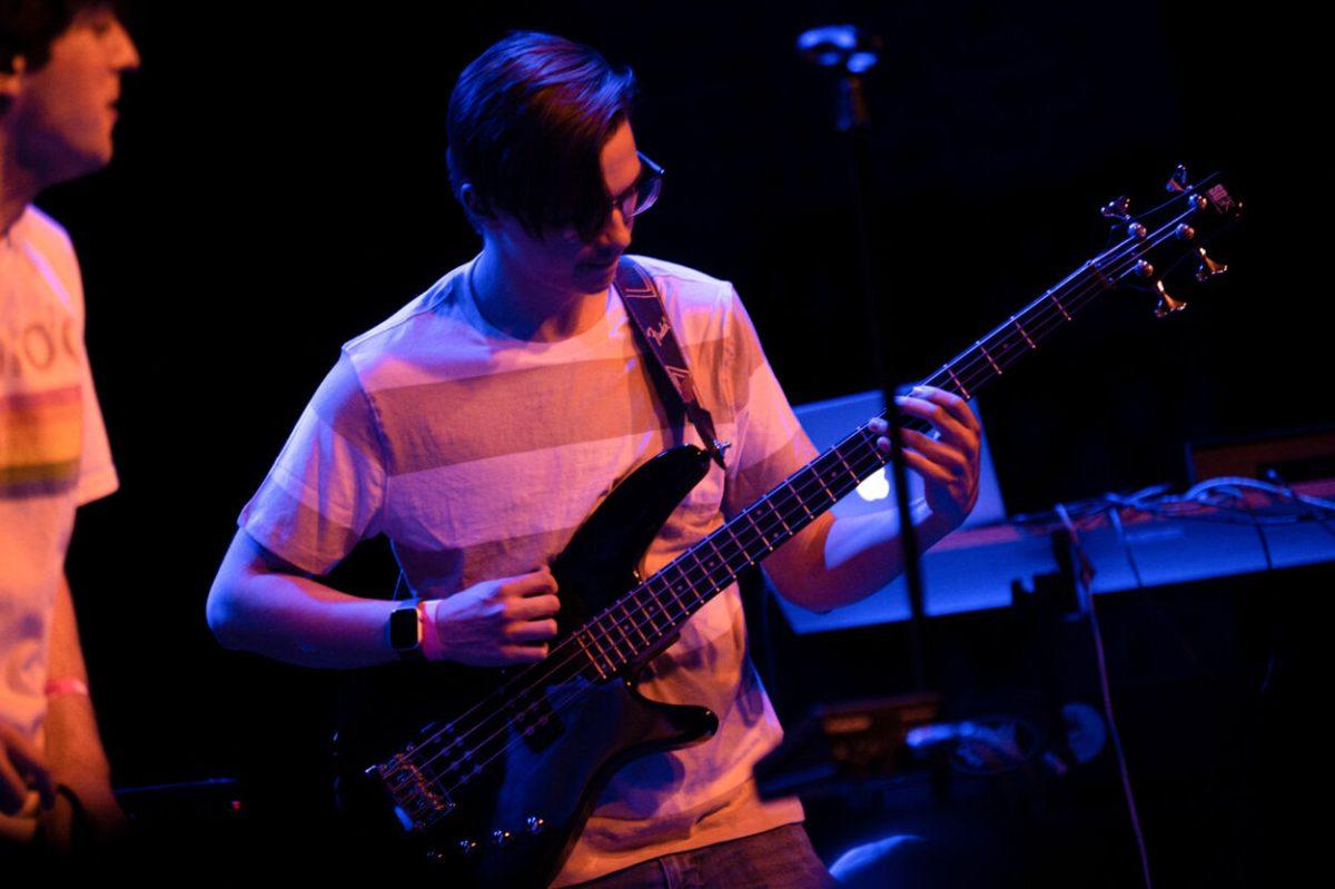 Marshall Farr plays guitar during Raygun Superstar's performance at Motorco Music Hall in Durham, NC, on Friday,&#160;April 29, 2022.