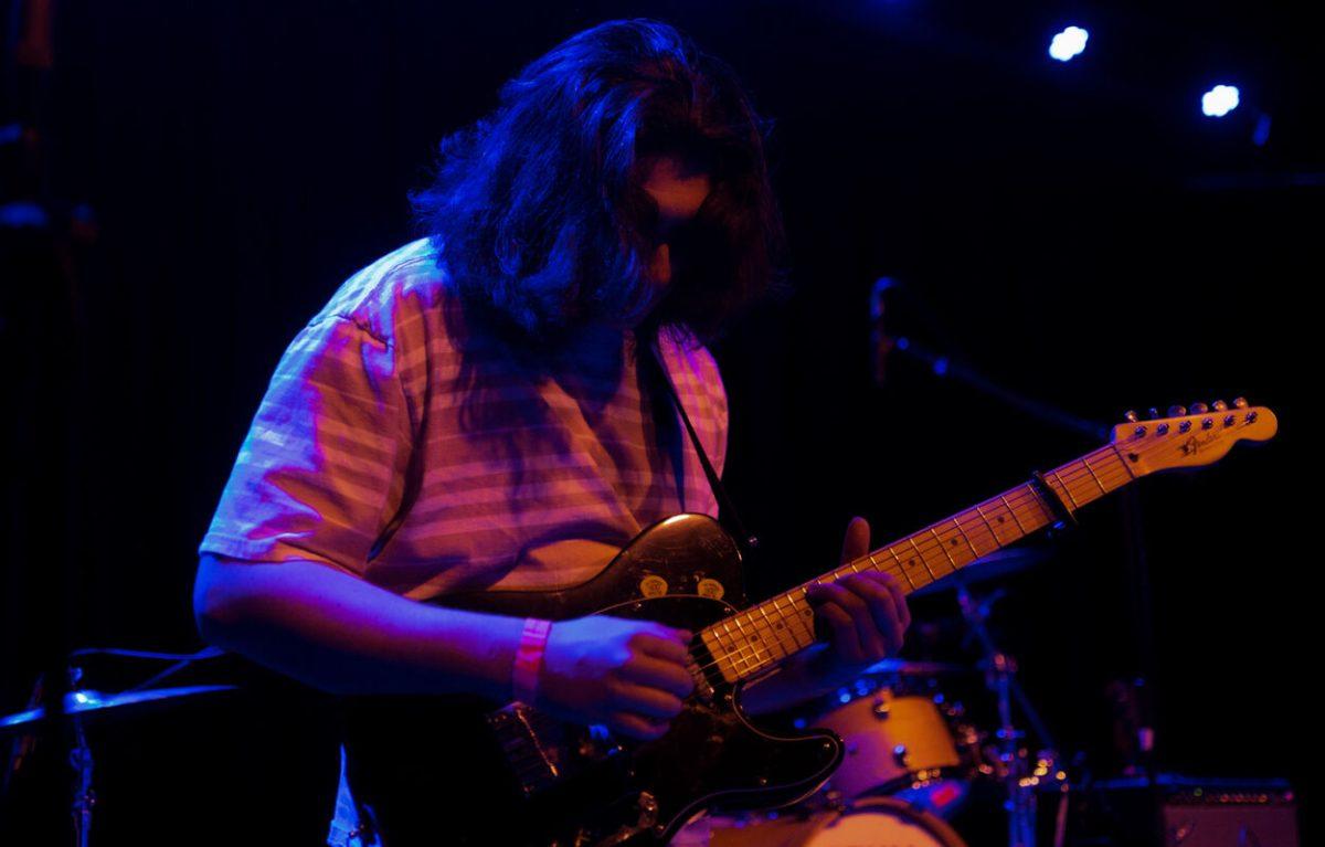Jack O'Brien plays guitar during Raygun Superstar's performance at Motorco Music Hall in Durham, NC, on Friday,&#160;April 29, 2022.