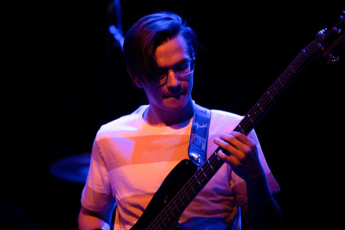 Marshall Farr plays guitar during Raygun Superstar's performance at Motorco Music Hall in Durham, NC, on Friday,&#160;April 29, 2022.