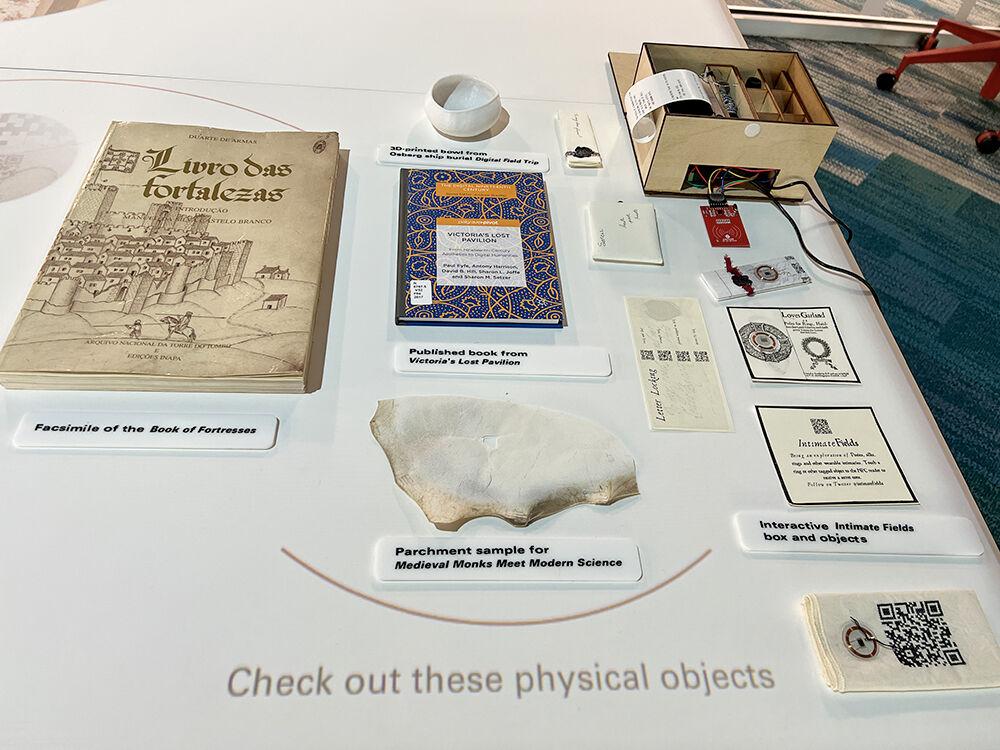 Out of the Archives exhibit is located in Innovation Studios at D.H. Hill Jr. Library on Thursday, April 7, 2022. The exhibit was part of the Out of the Archives Seminar held by NC State and Folger Shakespeare Library.&#160;