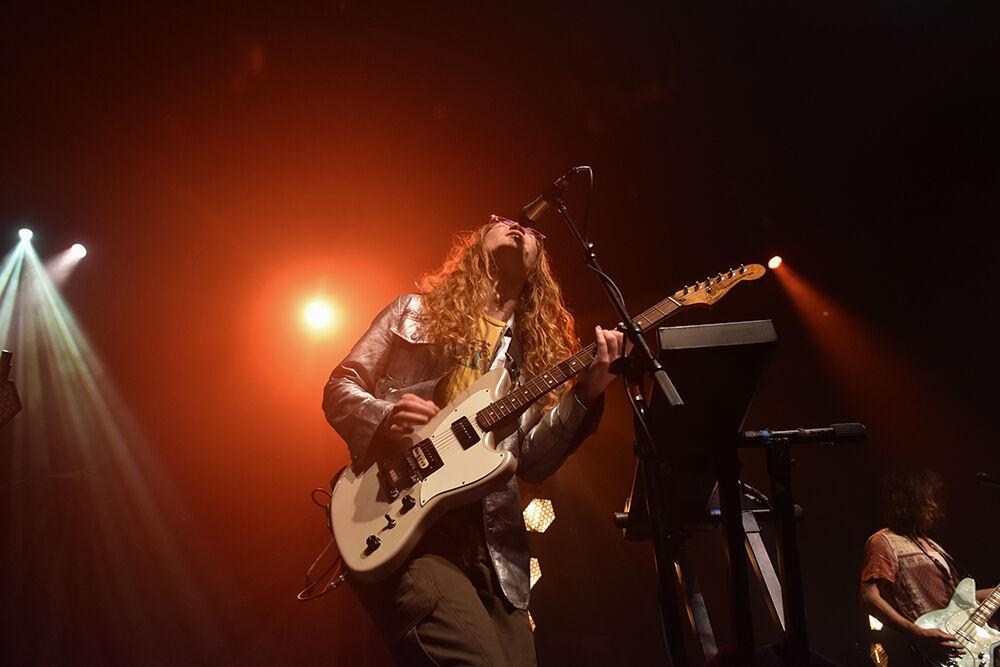 Singer Zach Grace sings "heart" during flor's set at The Band CAMINO concert at the Ritz in Raleigh on Friday, April 22, 2022.