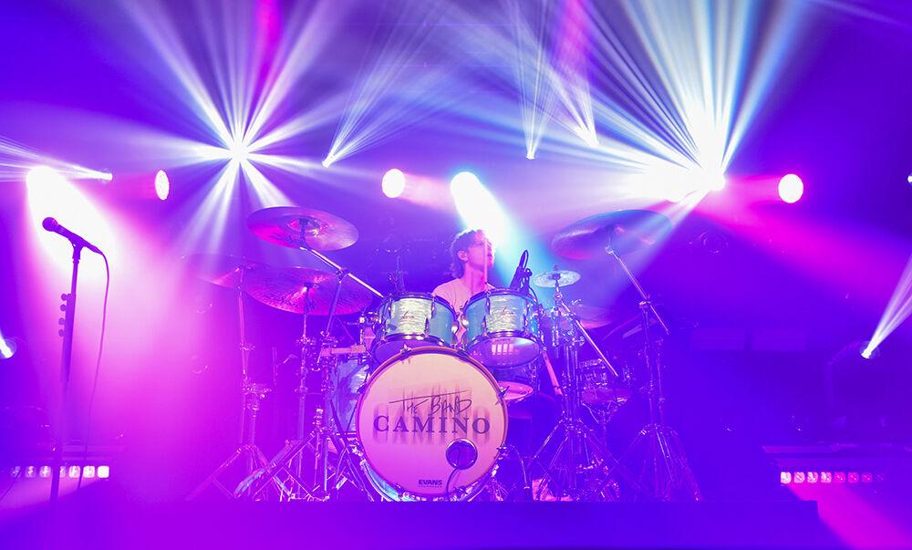 The Band CAMINO drummer Garrison Burgess plays "Roses" during The Band CAMINO concert at the Ritz in Raleigh on Friday, April 22, 2022.