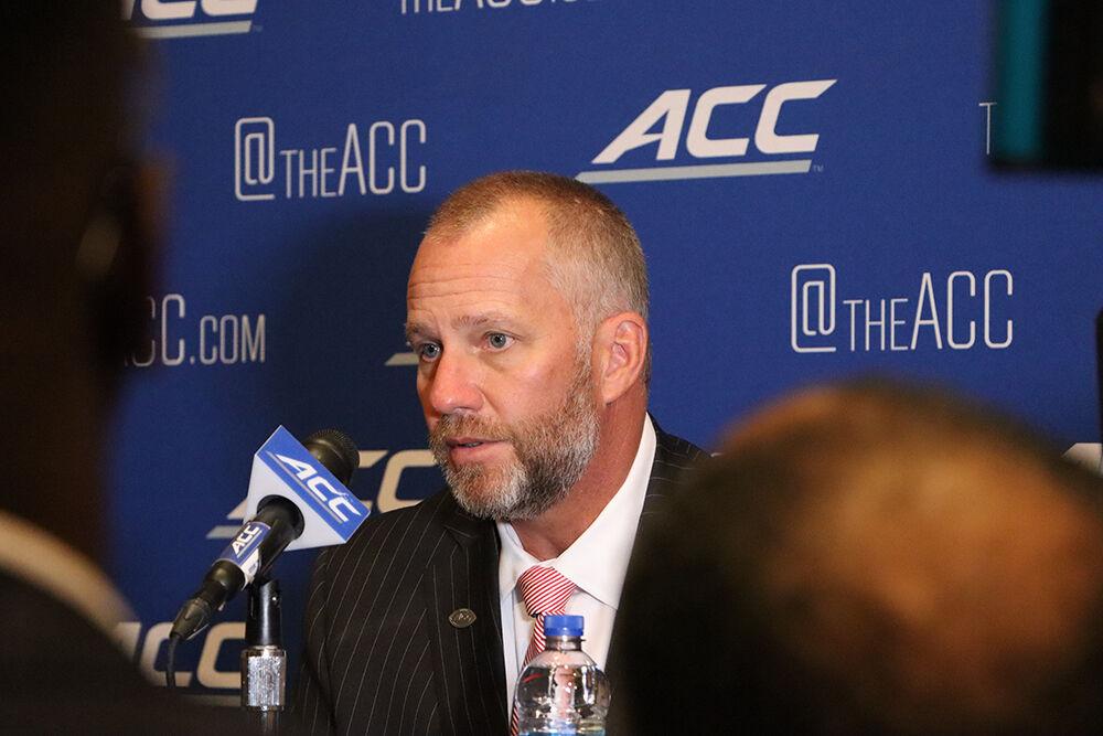 Head coach Dave Doeren answers questions during interviews at the 2022 ACC Kickoff at the Westin Hotel in Charlotte, North Carolina on Wednesday, July 20, 2022.