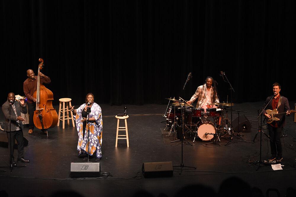 The band Ranky Tanky performs on Thursday, Sept. 29, 2022 in Stewart Theatre. The Grammy award winning band performed with special guest Lisa Fischer.