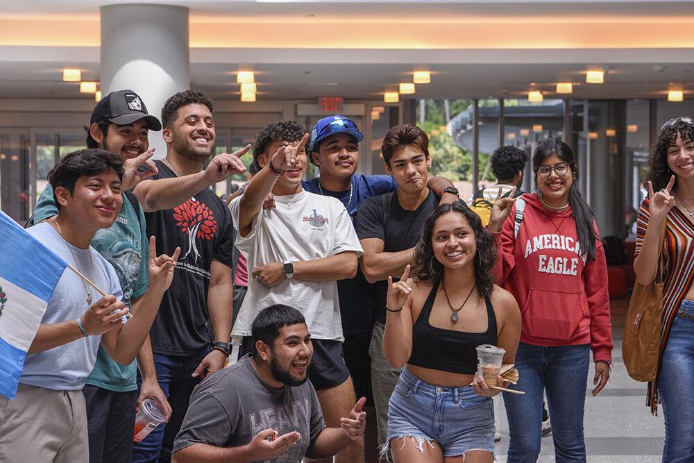 Students take a photo together on Thursday, Sept. 15, 2022 at Talley Student Union. Latinx Heritage Month Kickoff was an event hosted by Latinx students to provide students with an opportunity learn about latinx cultures and conversate with their peers.