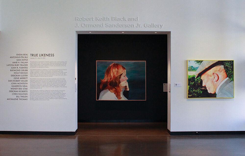 The entrance to the True Likeness exhibit sits in the Gregg Museum of Art and Design on Friday, Jan. 13, 2023. The exhibit features a multitude of contemporary portraits that highlight and celebrate diversity across the nation.